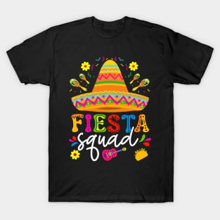 Fiesta Squad Cinco De Mayo Mexican Party Family Group T-Shirt